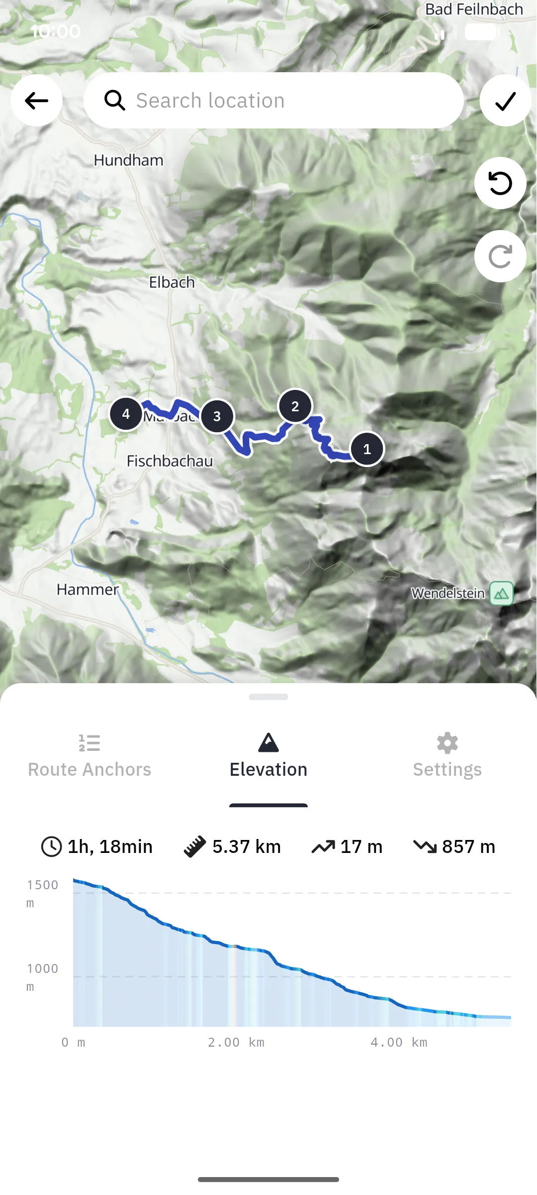 The planner's elevation tab