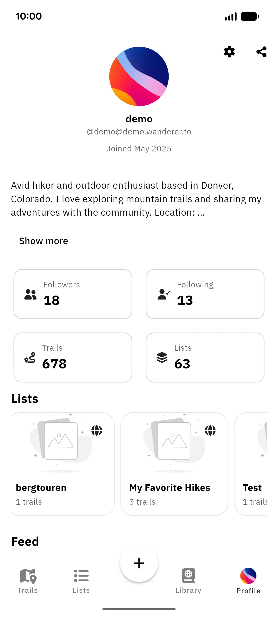 Your profile